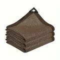 Toile d'ombrage maille 2x2 à 2x8m protection solaire – Couleur coffee