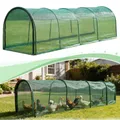 Tunnel pliable pour poulailler avec filet d'ombrage – 3