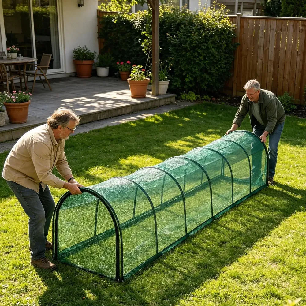 Tunnel portable pour poules 79 à 236 pouces