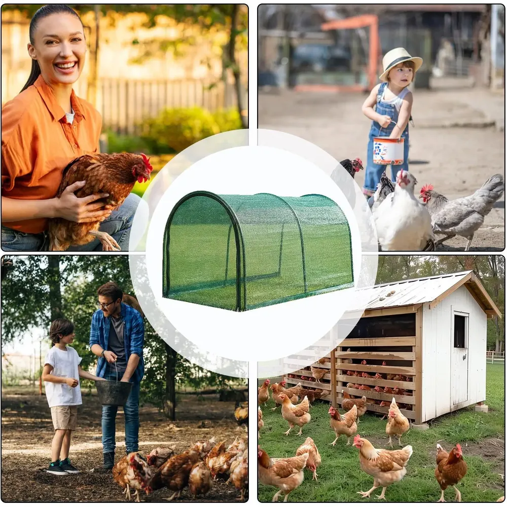 Tunnel portable pour poules 79 à 236 pouces
