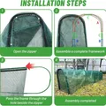 Tunnel poulailler portable pliable pour jardin – 4